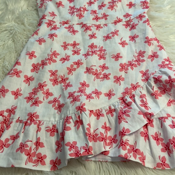 Beautiful Draper James 100% Lien Dress it’s size 10 color white - Picture 12 of 16